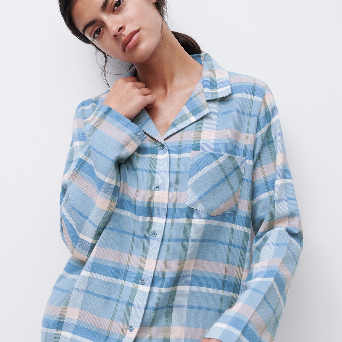 Femilet Heat - Blue Check Print - FN3820-02M
