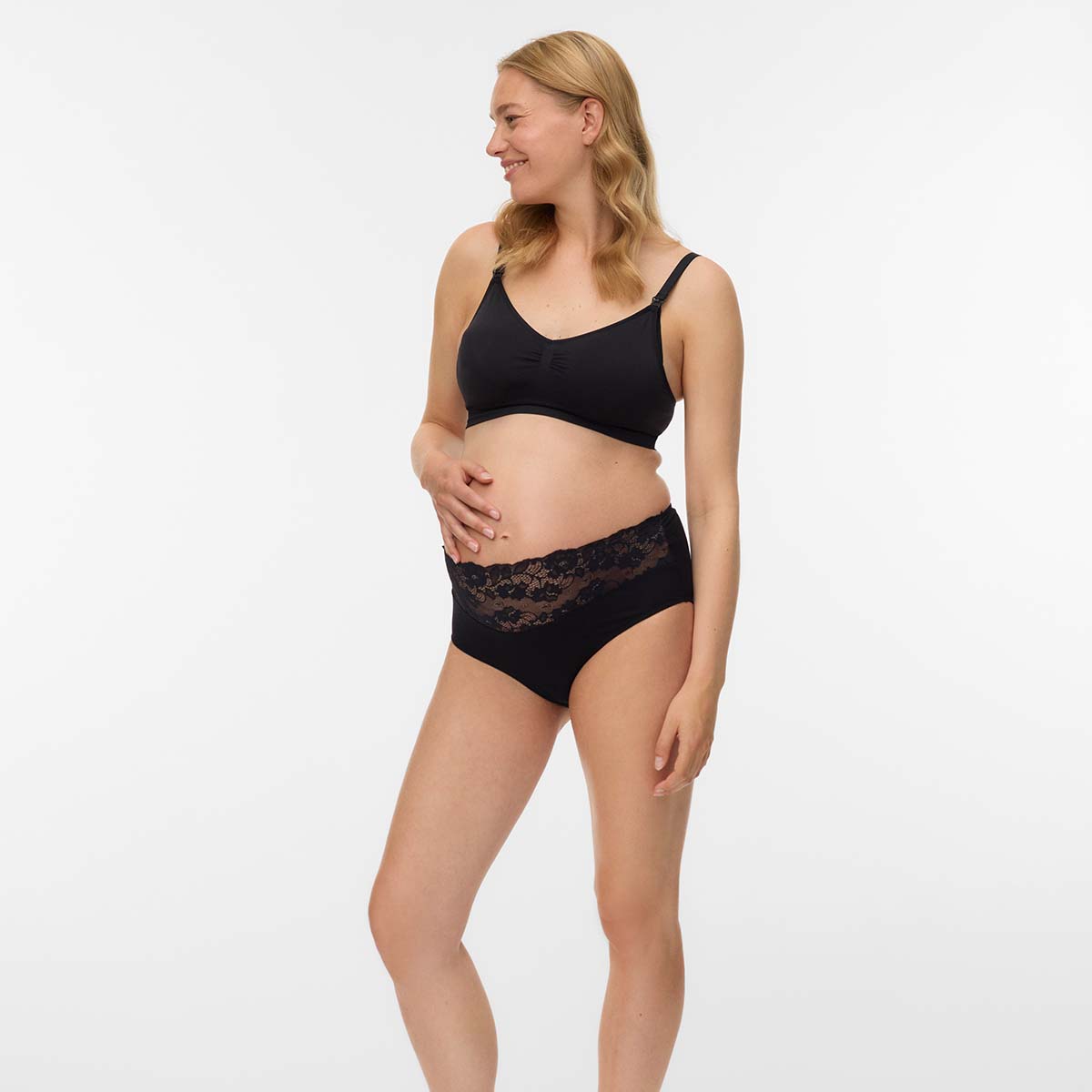 Mamalicious MLilja Feed Me 2-pak amme BH, sort - 20016722 - Black/black - Black/black
