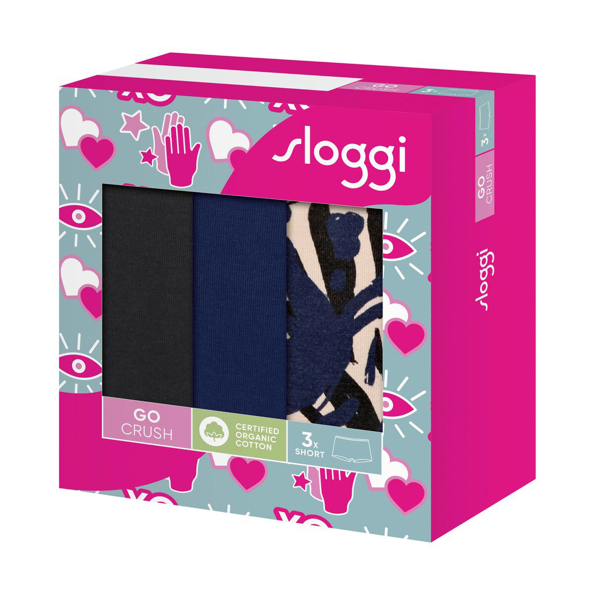 Sloggi GO Crush C3P - Blue Dark Combination - 10219652-M008