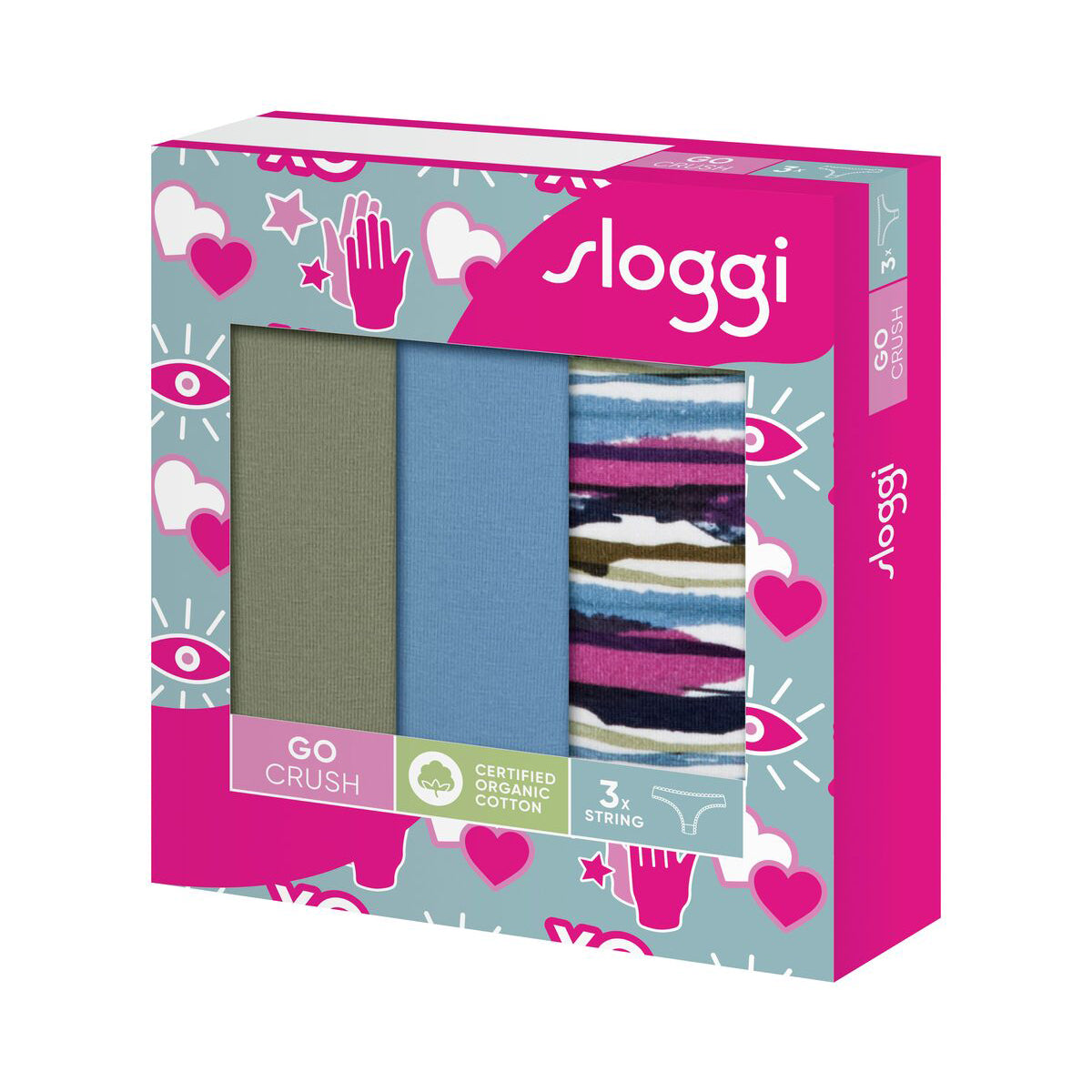 Sloggi GO Crush C3P - Multi Colour - 10219704-M010